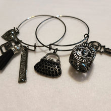 Load image into Gallery viewer, BLACK CHARM BRACELETS
