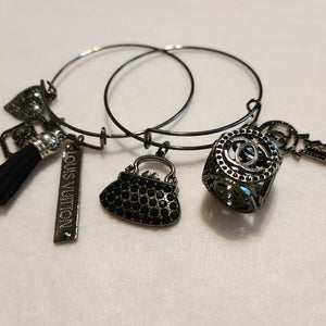 BLACK CHARM BRACELETS