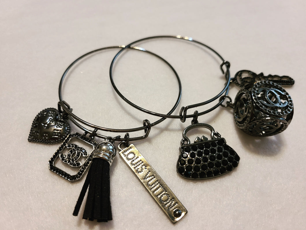 BLACK CHARM BRACELETS