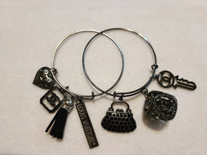 BLACK CHARM BRACELETS